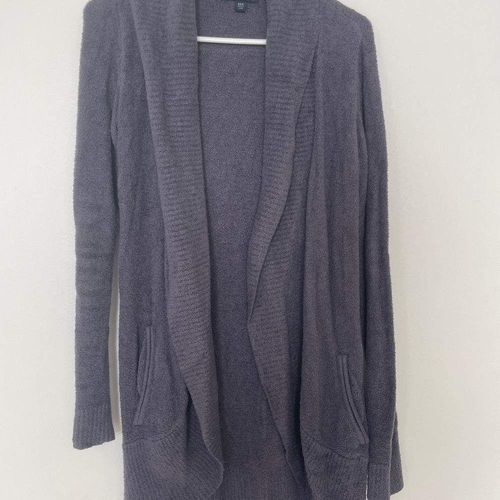 Cozy Gray Women's Sweater Barefoot Dreams Blue/grey
